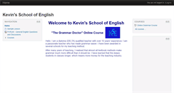 Desktop Screenshot of kevinschoolofenglish.com