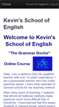 Mobile Screenshot of kevinschoolofenglish.com