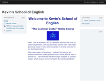 Tablet Screenshot of kevinschoolofenglish.com